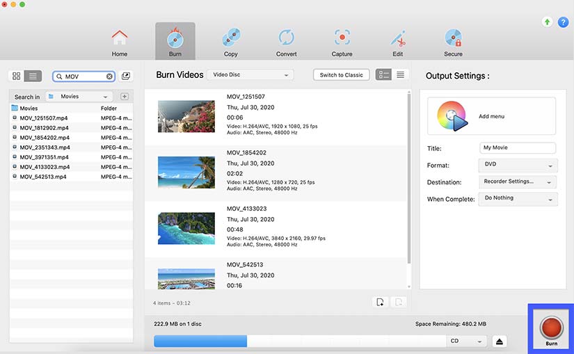 How to burn a disc on macOS Big Sur