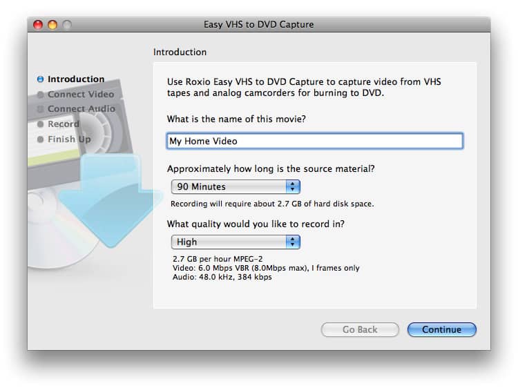 download roxio easy vhs to dvd software free